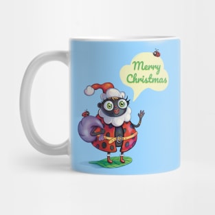 Santa Lady Bug Mug